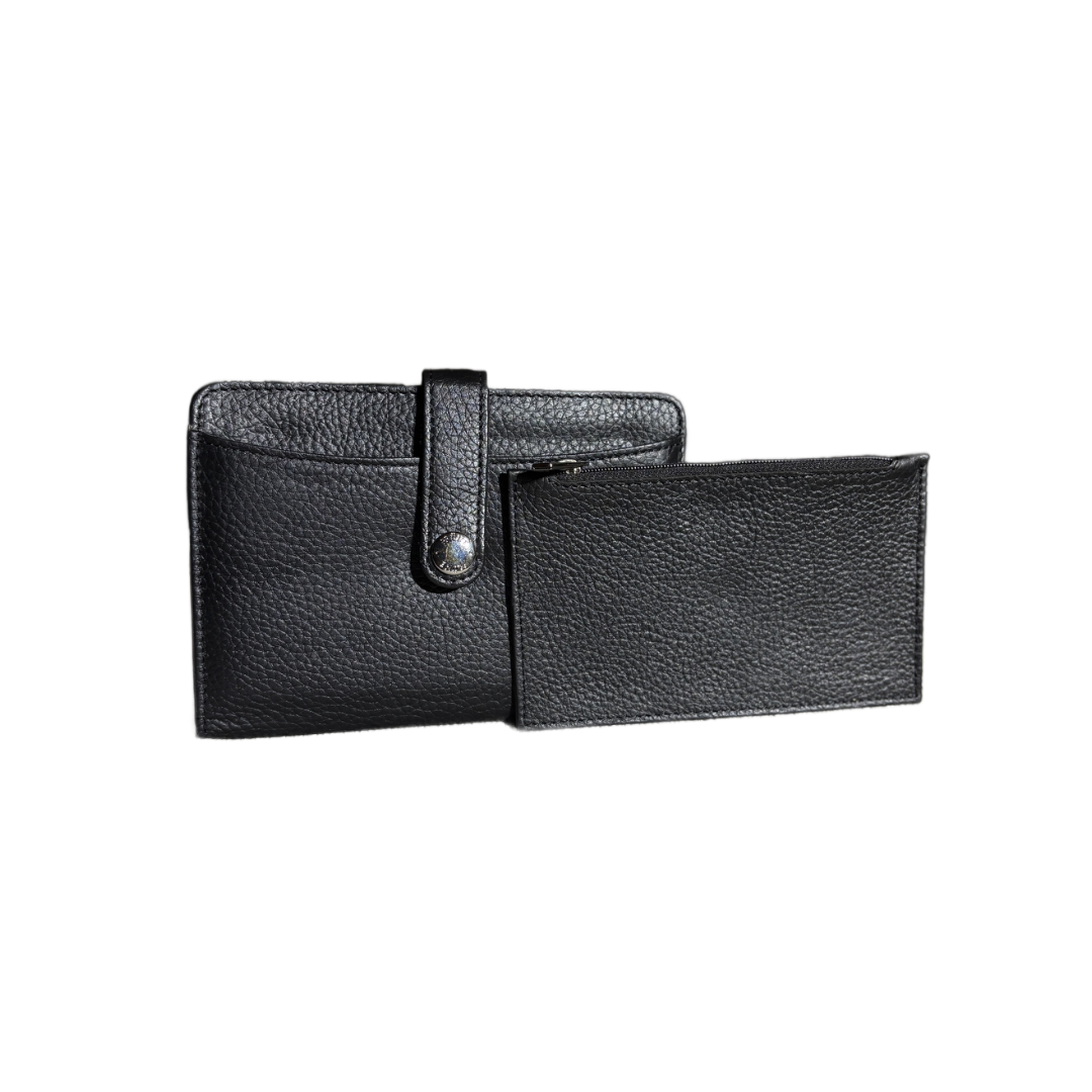 Porta Pasaporte + Tarjetero Black Out