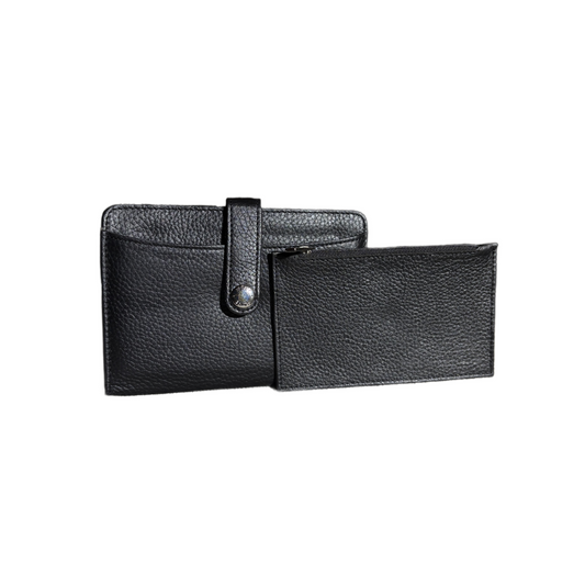 Porta Pasaporte + Tarjetero Black Out